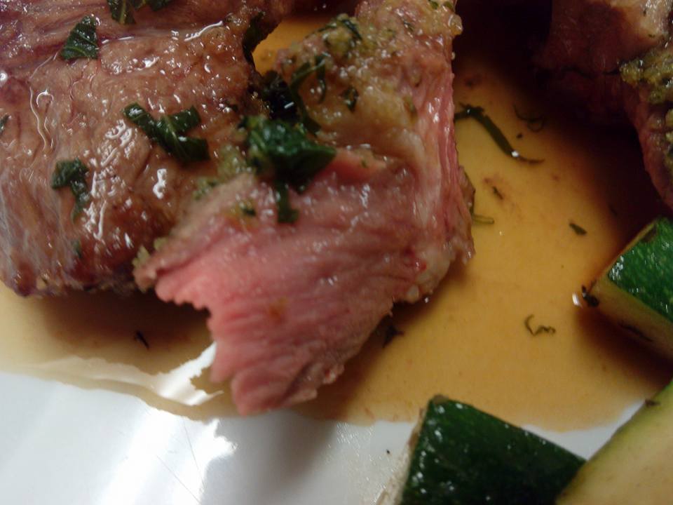 DIY Rack of Lamb with Herb Crust, Gourmet Potatoes, Courgette, Mint Sauce5